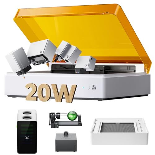 xTool M1 ULTRA Gravurwerkzeug, 20 W, Weiß/Orange/Schwarz