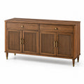Sideboard Walnussholz 2 Schubladen 4 Türen Braun 160cm