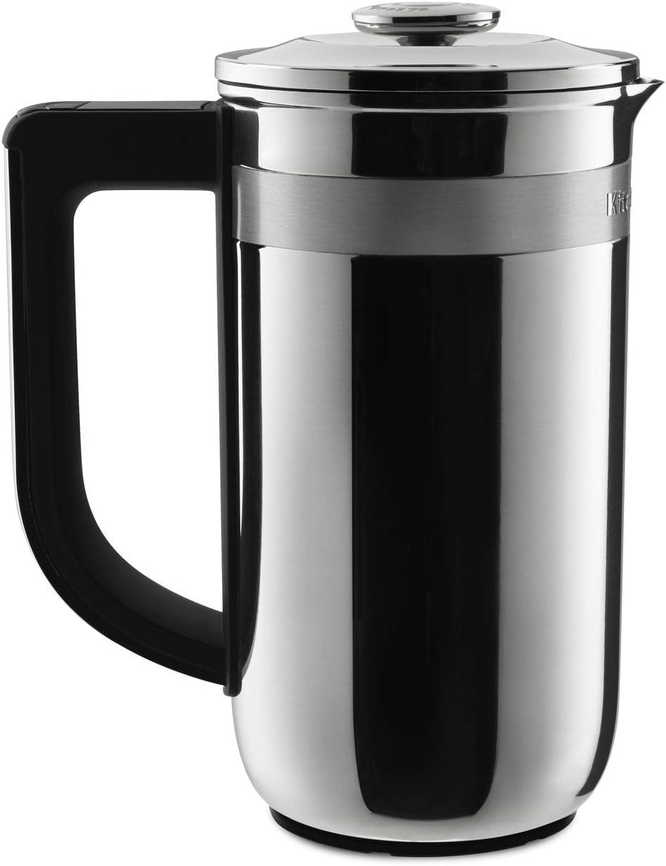KitchenAid KCM0512SS Kaffeemaschine, mit Timer, Silber/Schwarz, aus Edelstahl und Stahl