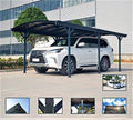 Carport, 505 × 300 cm, aus Aluminium, für den Garten, Schwarz, ITALFROM