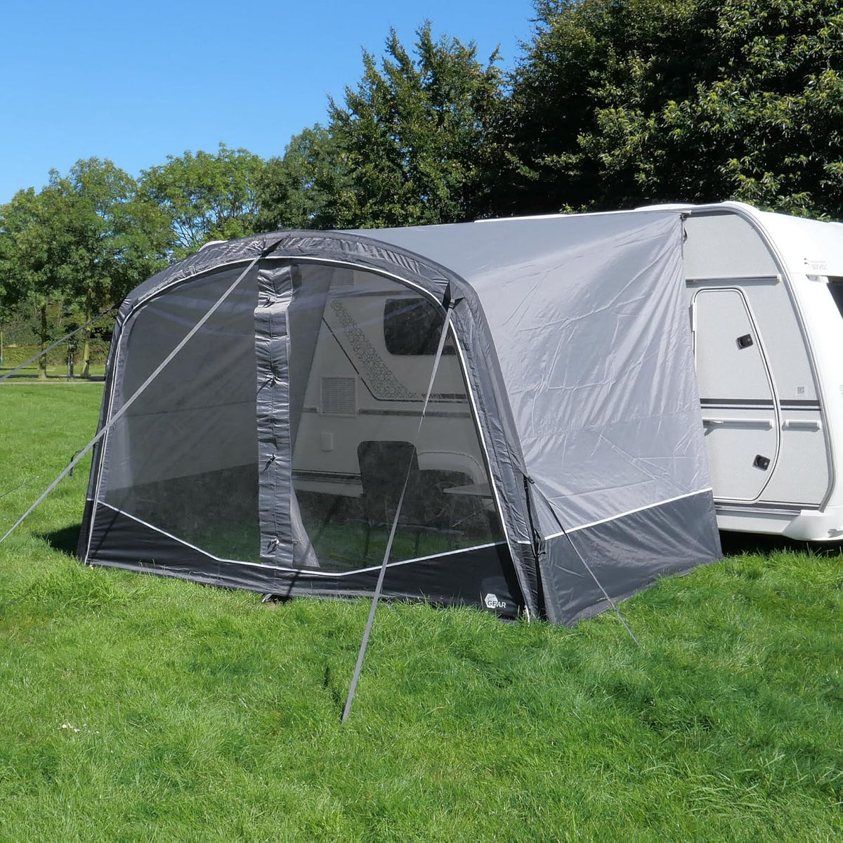 your GEAR Otranto Air Vordächer & Vorzelte, 380 × 250 cm, 5000 mm, verstellbar, Grau
