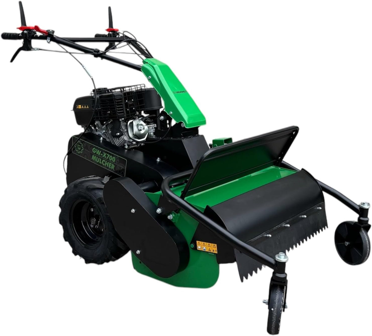 Häcksler & Mulcher GWX700, 700 mm, verstellbar, Schwarz/Grün, G GRÜNWELT