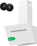 FIREGAS Dunstabzugshaube, 684 m³, 60 cm, bürstenlos, mit LED, mit Timer, Weiß