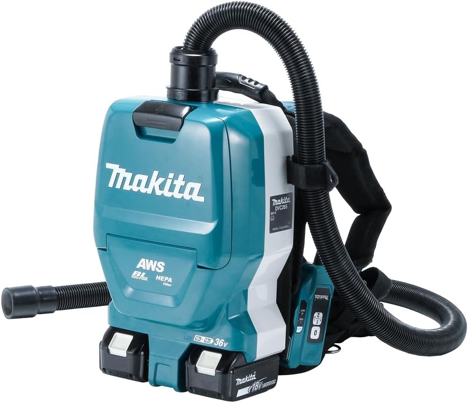 Makita DVC265ZXU Staubsauger, ohne Akku, ohne Ladegerät, Türkis/Schwarz/Weiß