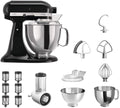 KitchenAid Küchenmaschine, für die Küche, Schwarz/Silber