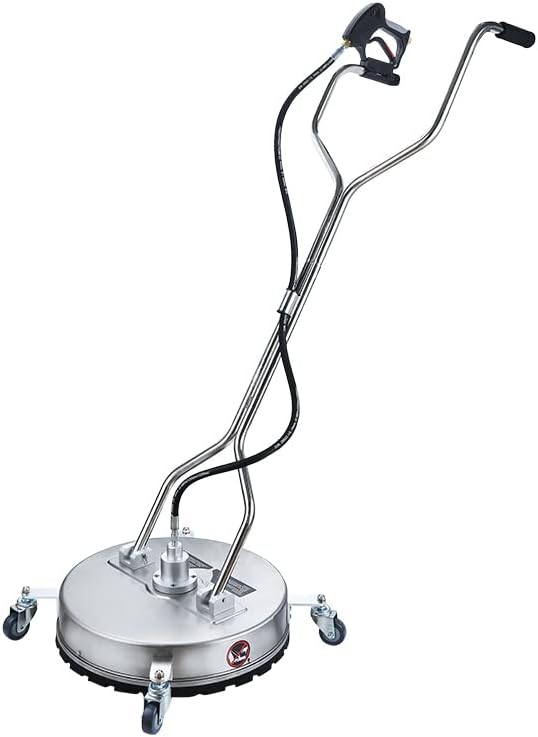 AIM Tools 20' Hochdruckreiniger, Silber/Schwarz, aus Edelstahl und Stahl