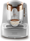 Arzum Okka Türkischer Kaffeemaschine, 950 ml, Weiß/Bronze, mit Selbstreinigung
