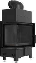 kratki Kamine, 8 kW, aus Stahl, Schwarz