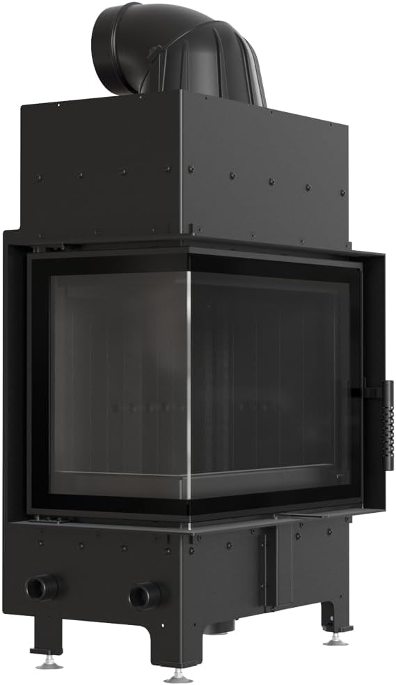 kratki Kamine, 8 kW, aus Stahl, Schwarz