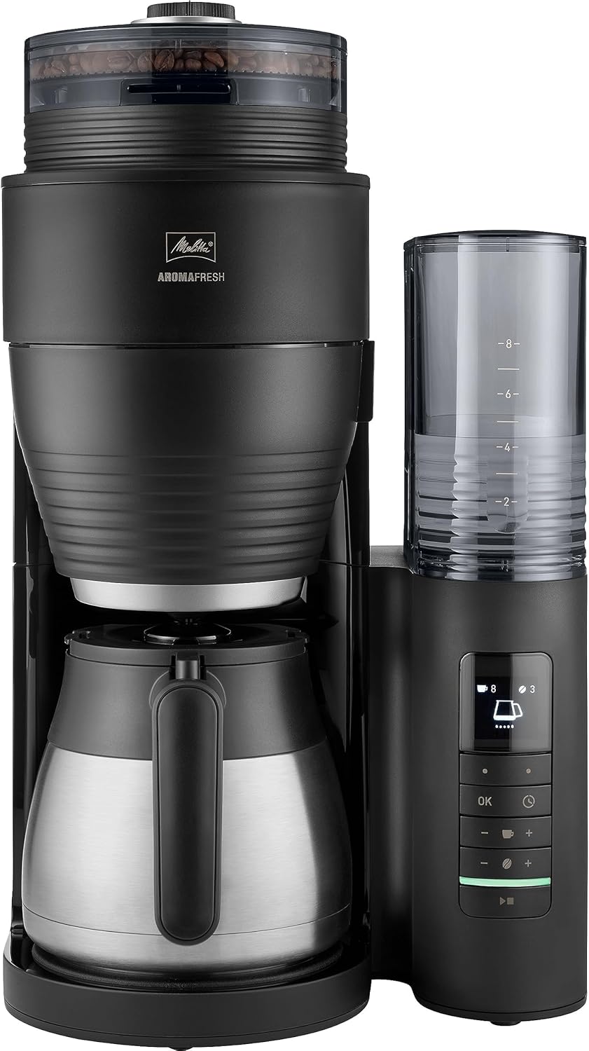 QuickMill Pegaso mit Mahlwerk edelstahl Therm Pro Kaffeemaschine, Schwarz/Silber, mit Timer, verstellbar, aus Edelstahl und Stahl