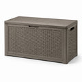 Aufbewahrungsbox Kunststoff Braun 117x45x57 cm