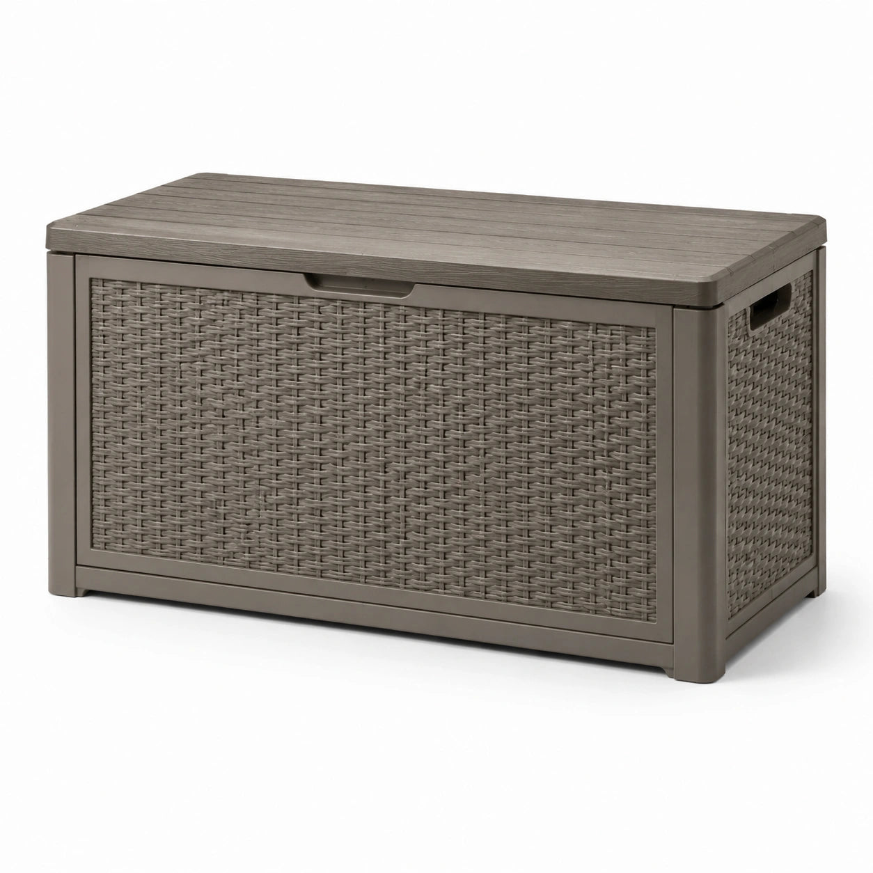 Aufbewahrungsbox Kunststoff Braun 117x45x57 cm