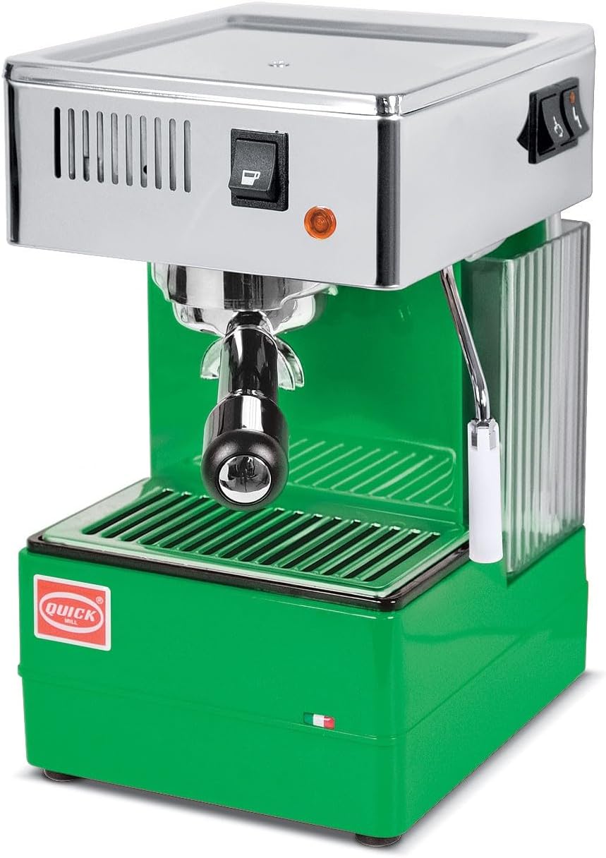 Quickmill Kaffeemaschine, Grün/Silber