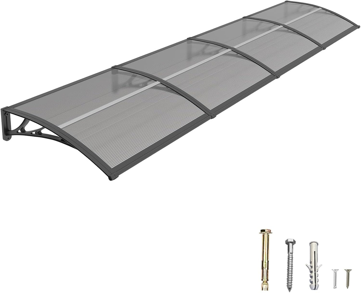 DAWNINGHOMM Pavillion, 120 × 400 cm, UPF 50+, für die Terrasse, Grau