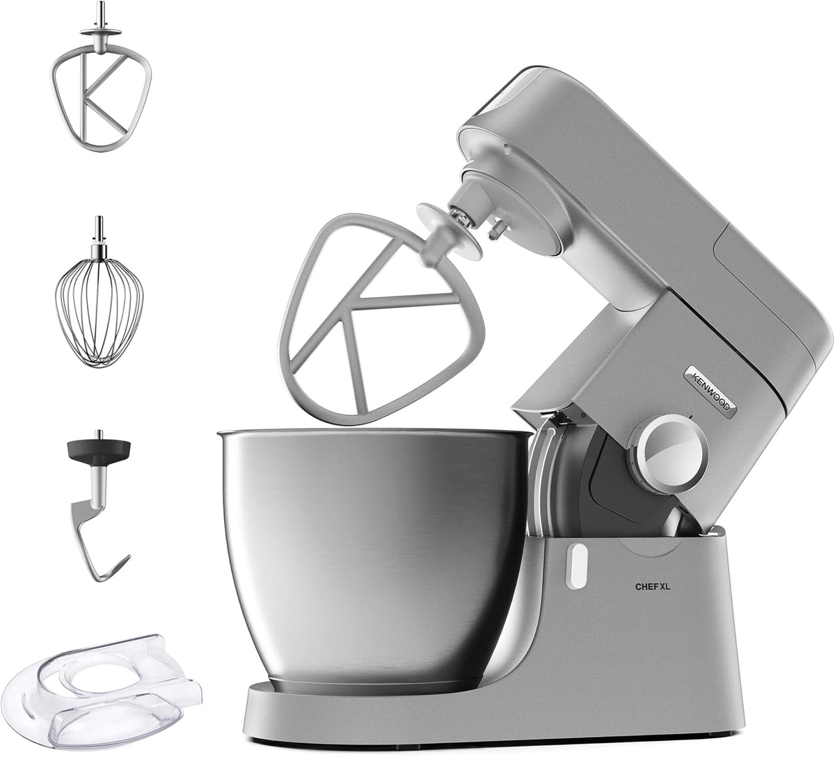Küchenmaschine KVL4100S, 6,7 l, 1200 W, für die Küche, aus Edelstahl und Stahl, Silber, Kenwood