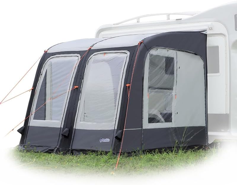 Unikka Vordächer & Vorzelte, 260 cm, wasserdicht, wasserabweisend, Grau/Schwarz