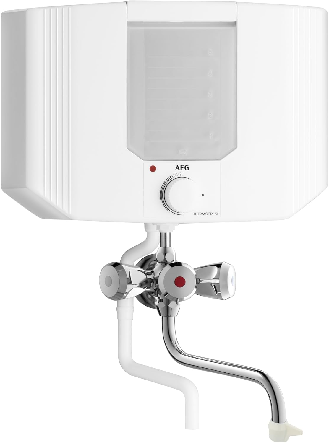 Wassererhitzer, 3 kg, HxBxT 29, 5x32, 5x20, 0cm, aus Kunststoff und Stoff, Weiß/Chrom, STIEBEL