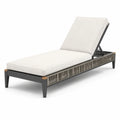 Gartenliege Aluminium mit Stoff 200cm Weiß