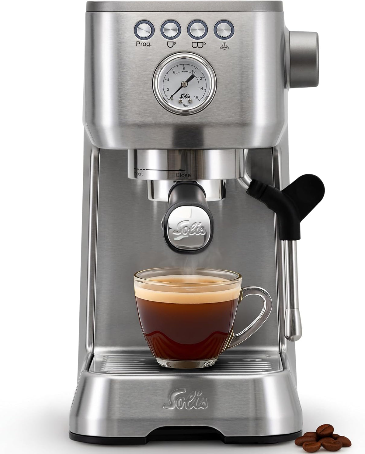 Solis Perfetta Plus Kaffeemaschine, Silber