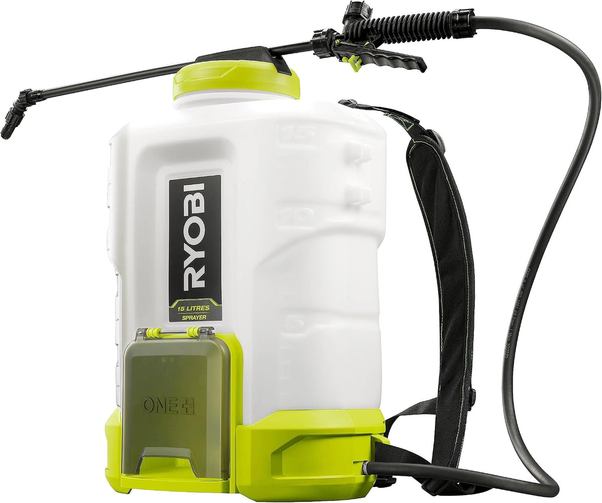 RYOBI RY18BPSB-0 Akku-Drucksprüher, 3–6 Bar, 88 l, 18 V, verstellbar, ohne Akku, Weiß/Grün/Schwarz