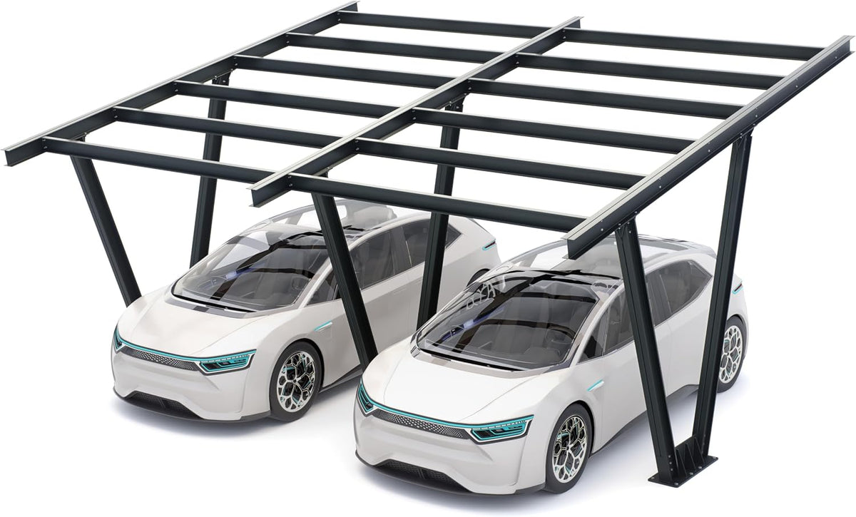 Carport, aus Stahl, Anthrazit, TODOME