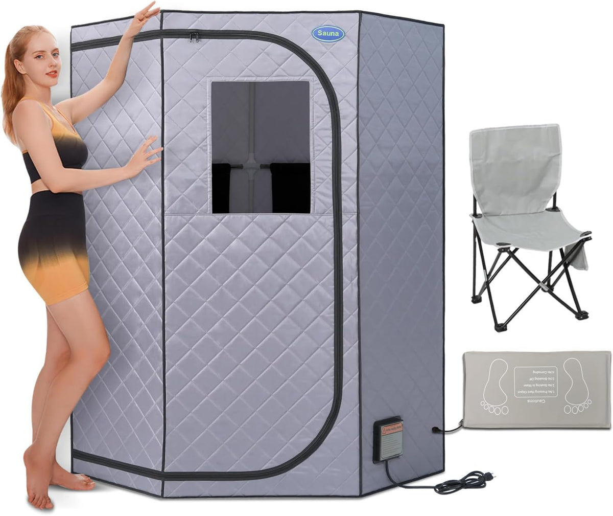 Saunateadlane L38 Sauna, mit Fernbedienung, Grau