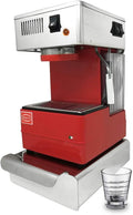LA GONDOLA Espressomaschine Set Espressomaschinen, aus Edelstahl und Stahl, Rot/Silber