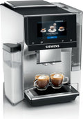 Siemens EQ700 Kaffeevollautomat, Schwarz/Silber, aus Edelstahl und Stahl