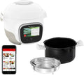 Moulinex CE922110 Multikocher, 900 W, mit WLAN, Weiß/Schwarz