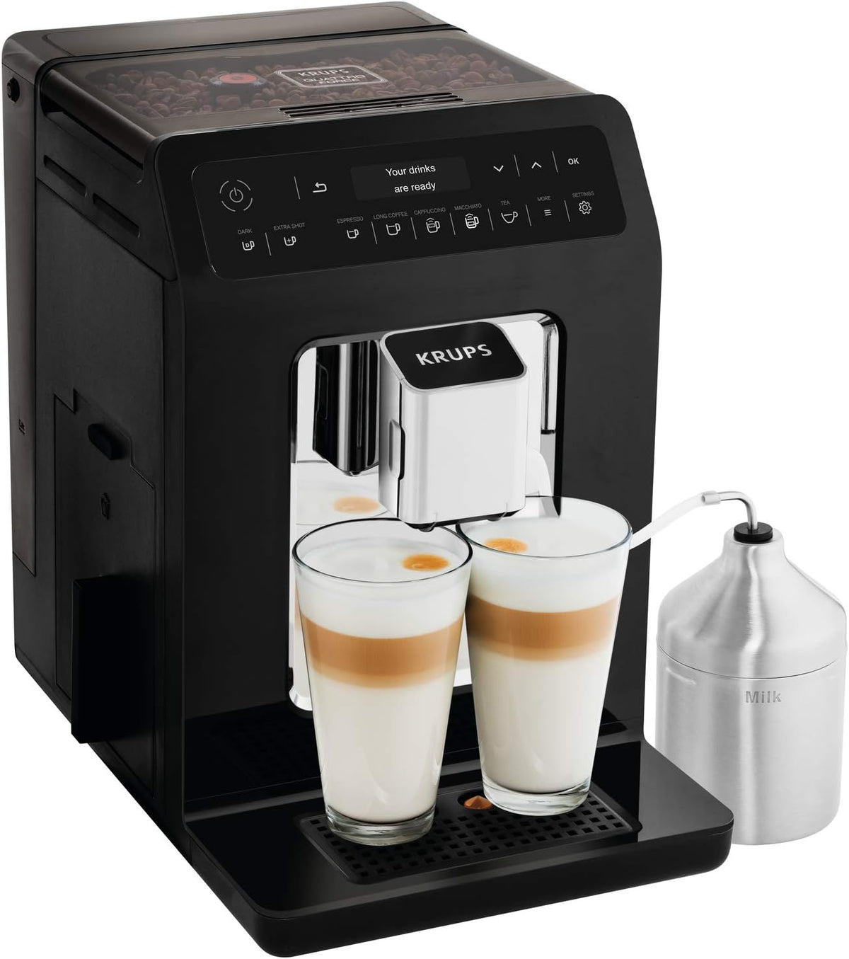 KRUPS EA8918 Kaffeevollautomat, Schwarz