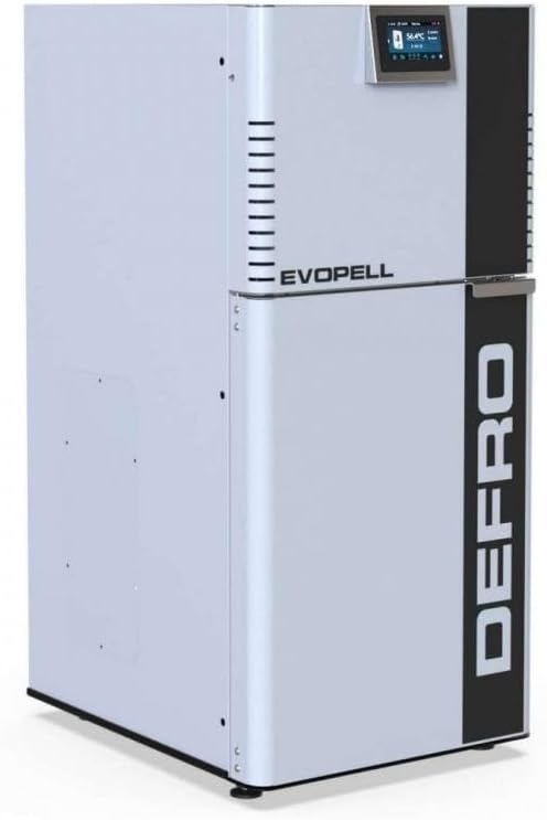 Defro Pelletkessel Premium Pelletofen, 15 kW, Weiß/Schwarz