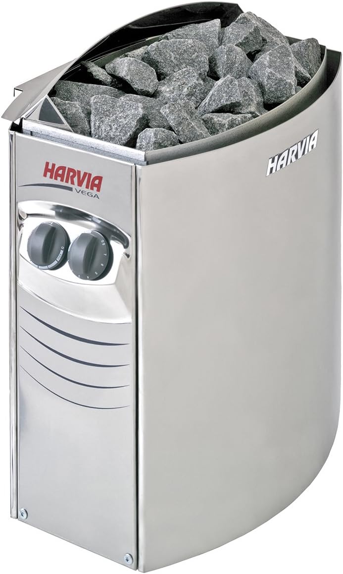Sauna BC60, 6 kW, Silber/Schwarz, Harvia