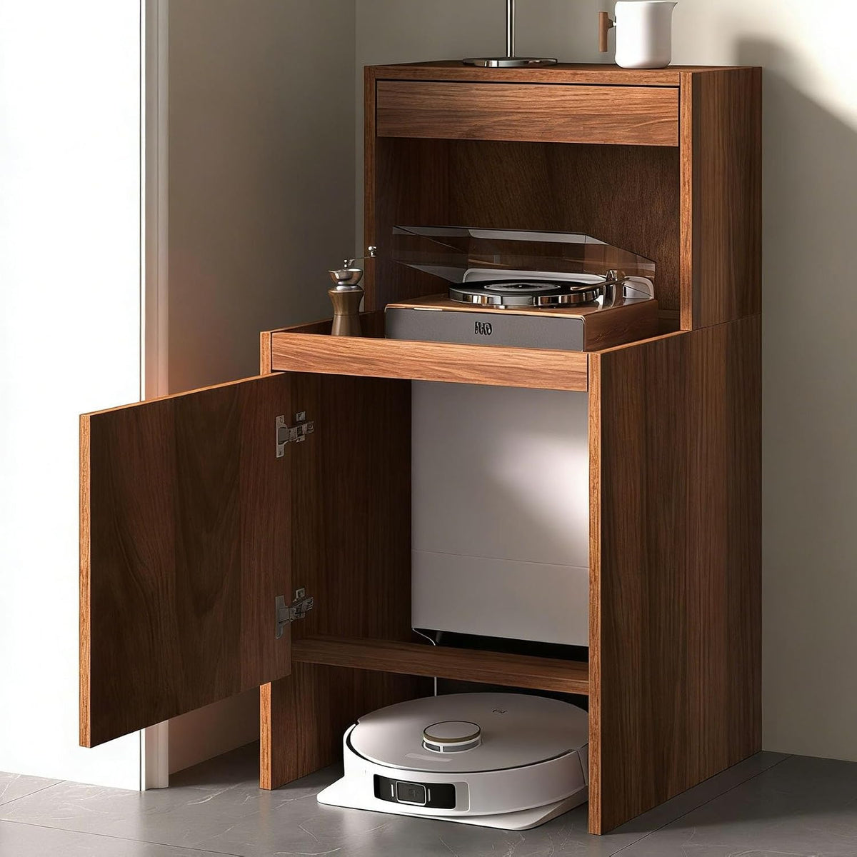 NEHCFO Saugroboter, für das Wohnzimmer und das Schlafzimmer, Braun
