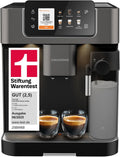 GRUNDIG KVA 8230 Kaffeevollautomat, 1350 W, 19 Bar, Schwarz/Dunkelsilber