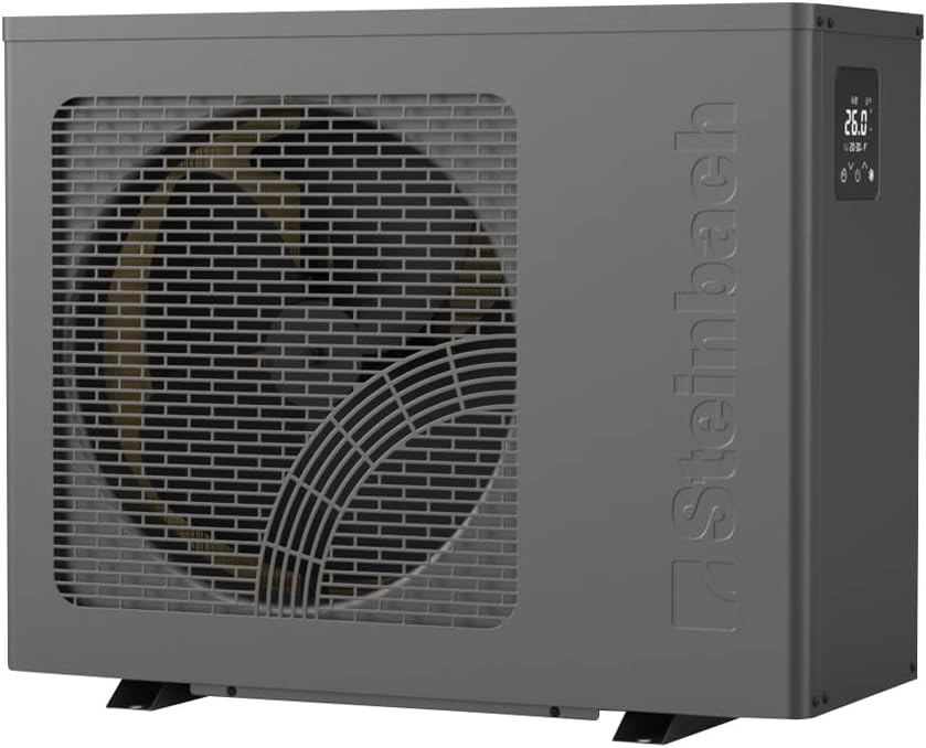 STEINBACH R290-Kältemittel Heizpumpen, 50.000 l, 9 kW, mit WLAN, mit App-Steuerung, Grau