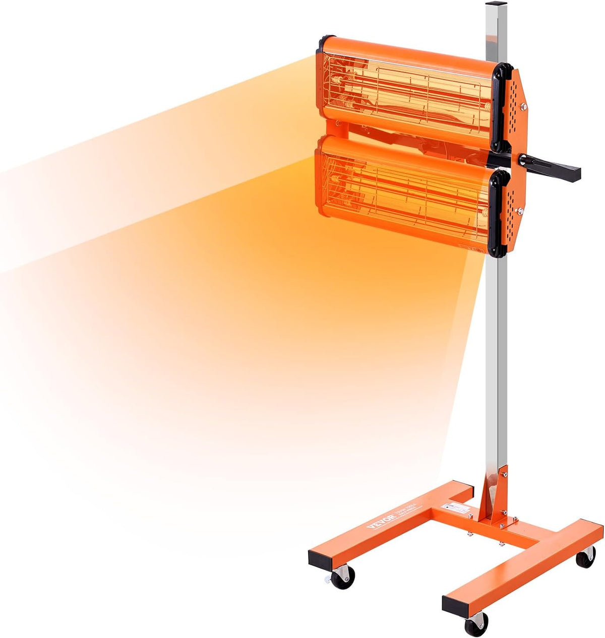 VEVOR Infrarot Lackierwerkzeuge, 2200 W, 47,6 m², verstellbar, mit Timer, Orange