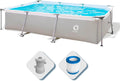 AVENLI Aufstellpool, 300 × 207 × 65 cm, aus Stahl, Grau