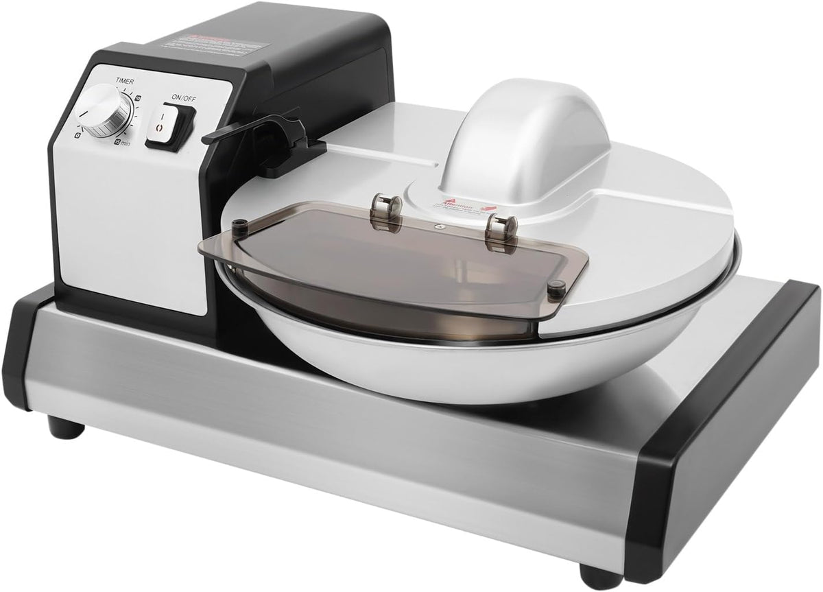 Küchenmaschine, 56.4 × 42.8 × 29.6 cm, 250 W, mit Timer, für die Küche, Schwarz/Silber, YISSALE