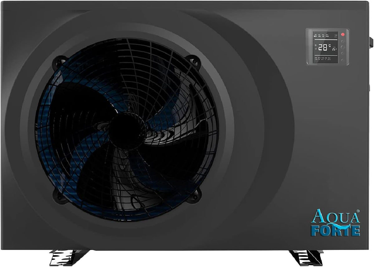 AquaForte Full Inverter Wärmepumpe 15 Heizpumpen, mit WLAN, Schwarz