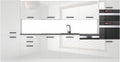 B BELINI GROUP Küchenzeile, 360 cm, höhenverstellbar, für die Küche, Weiß/Schwarz
