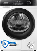 HEINNER HHPD-HMK80IVFC Wäschetrockner, 8 kg, mit LED, Weiß/Schwarz