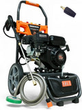 DeTec. Hochdruckreiniger, 207 bar, 12 m, Orange/Schwarz/Grau