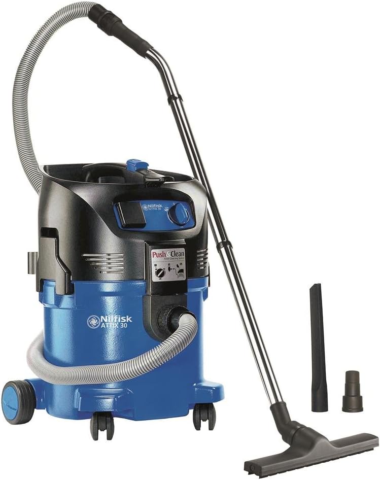 Nilfisk ATTIX 30 Nass- und Trockensauger, Schwarz/Blau