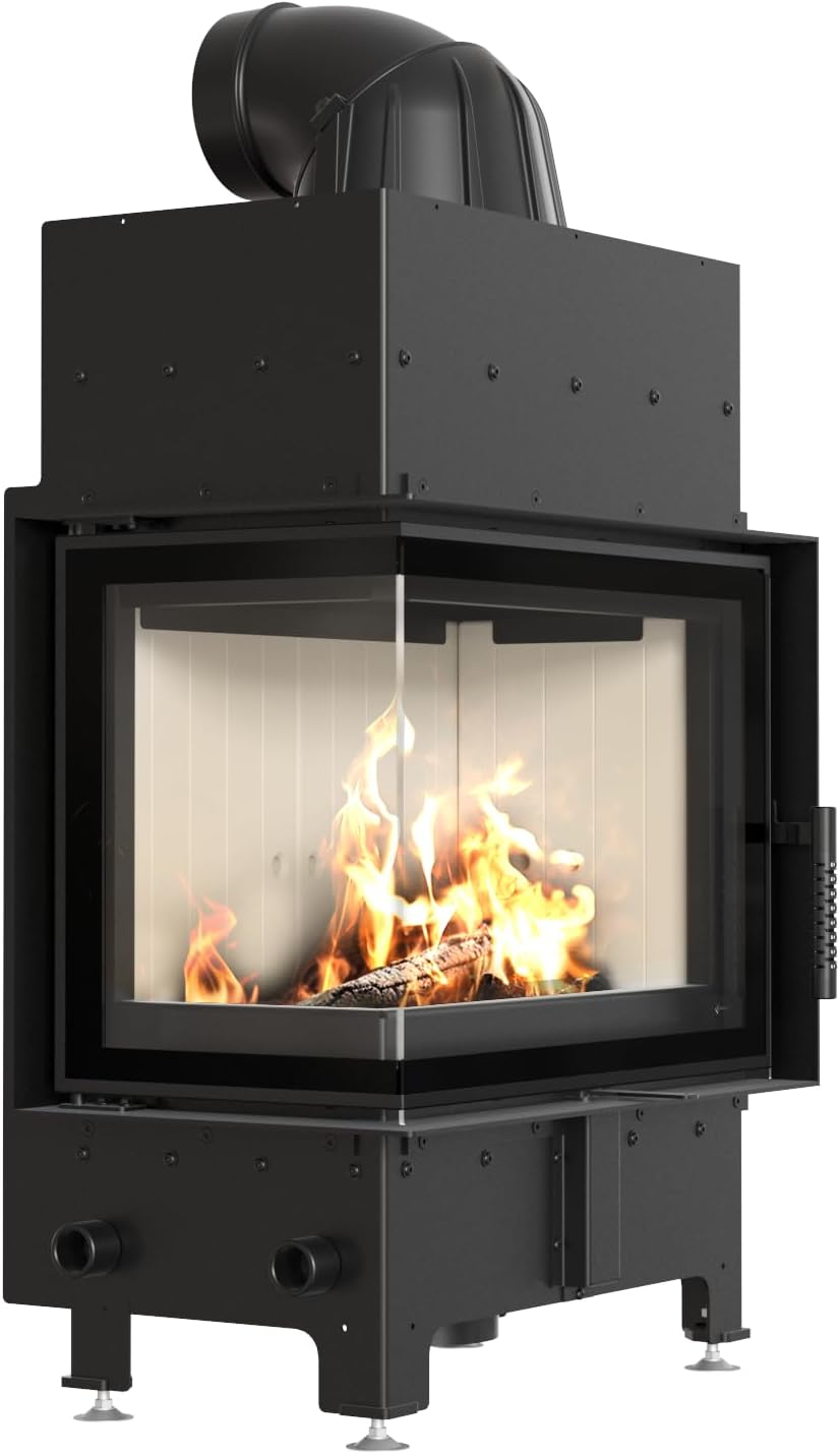 kratki Öfen, 8 kW, aus Stahl, Schwarz