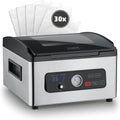 Vakuumkammer VacuChef 700, 8 L, aus Edelstahl und Stahl, Silber/Schwarz, Caso