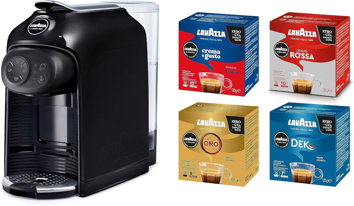 Lavazza Kaffeemaschine, 220–240 V, 1500 W, 60 Hz, Schwarz