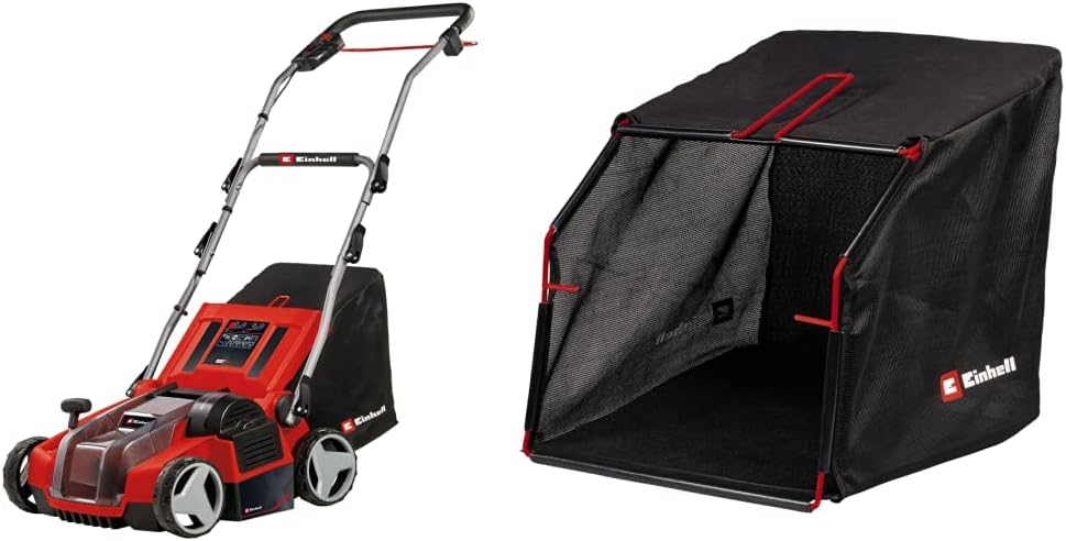 Einhell Vertikutierer, 28 L, 36 V, 35 cm, verstellbar, ohne Akku, Rot/Schwarz