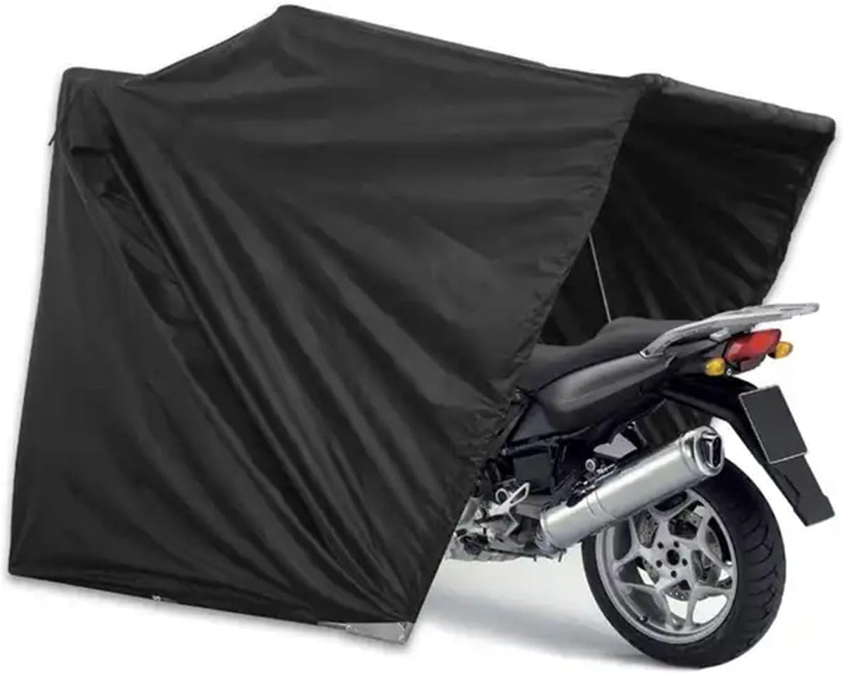 Abdeckungen 600D Oxford Motorrad, mit Fernbedienung, Schwarz, CAULO