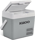 Mini-Kühlschrank ICF18, 19 L, 12 V, 24 V, mit LED, für Camping, Grau/Weiß, Igloo