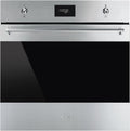 Smeg Klassischer Multifunktions Backöfen, aus Edelstahl und Stahl, Schwarz/Silber